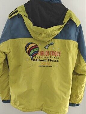 Fiesta Two-Tone Blue and Lime Green Ski Jacket